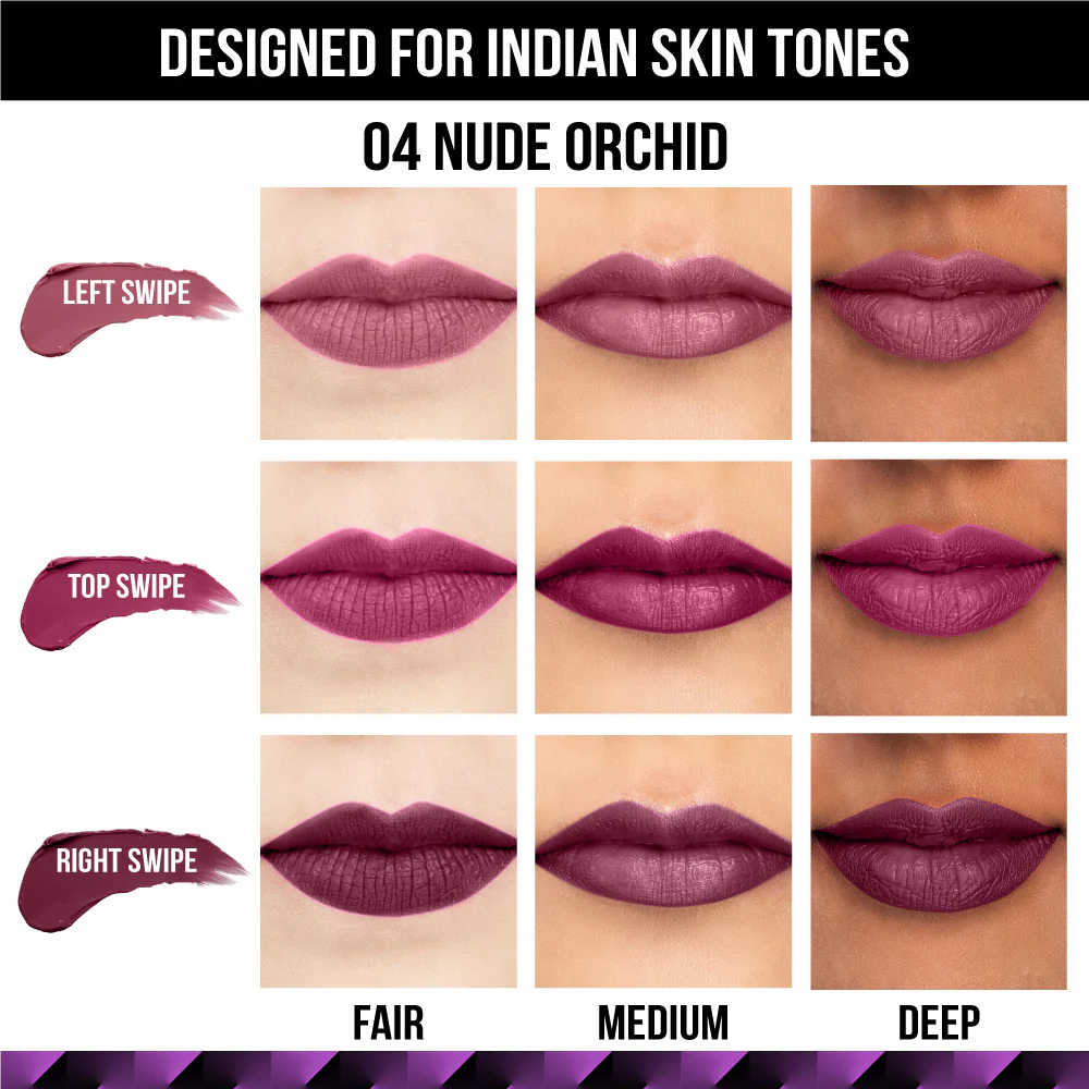 Love Tri-Angle 3 In 1 Matte Lipstick - 04 Nude Orchid - Image 4