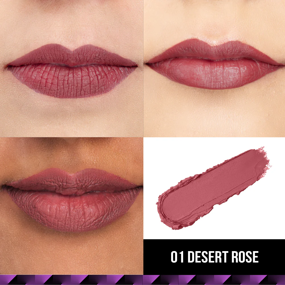 Velvet Kiss Bullet Lipstick - 01 Desert Rose - Image 4