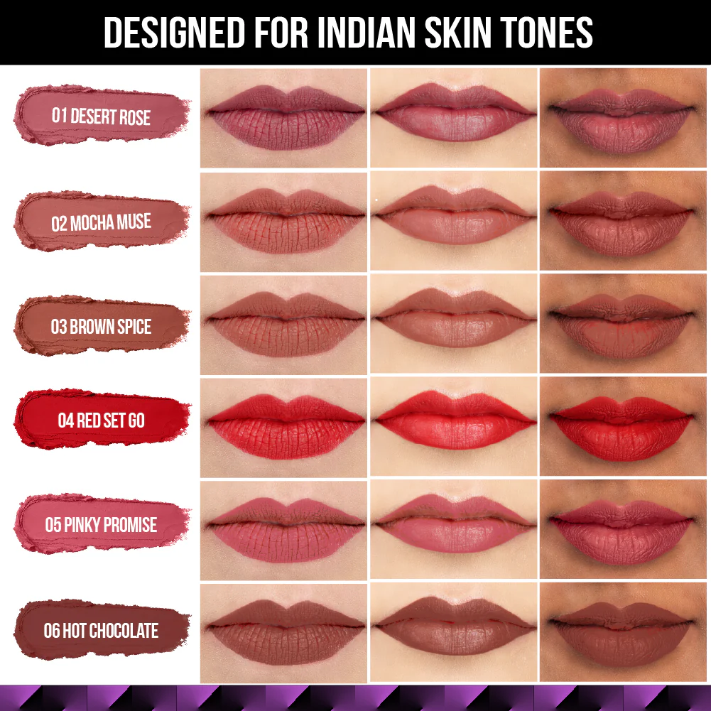 Velvet Kiss Bullet Lipstick - 01 Desert Rose - Image 6